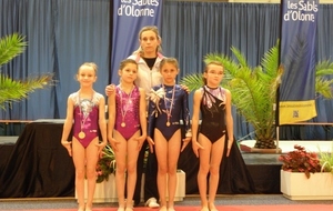 De bons résultats pour nos petites gymnastes aux Sables d'olonne!!