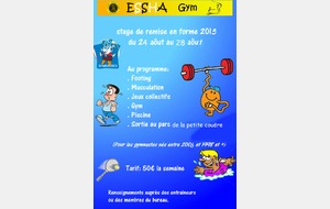 Stage de remise en forme 2015!!