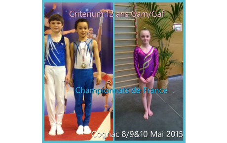 3 qualifiés pour les finales Nationales!!