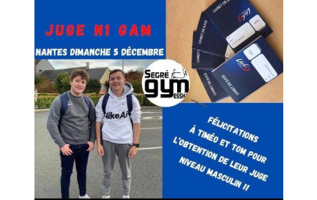 Résultat N1 GAM