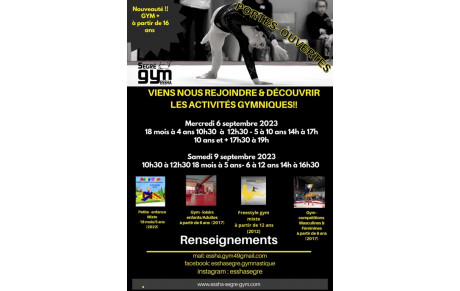 Portes ouvertes Septembre 2023